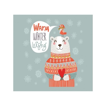 Organizer in a bath on suction cups “warm winter wishes”, for storing toys and trifles, size 33x39 cm-1