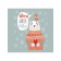 Organizer in a bath on suction cups “warm winter wishes”, for storing toys and trifles, size 33x39 cm