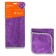 Airline microfiber, long pile, purple, 40x60 cm