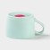 Ceramic mug with a figure at the bottom of "animals. Panda ", 250 ml, 11.5 × 9 × 6.5 cm, turquoise color