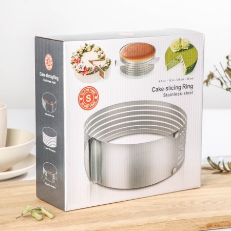 The uniform for baking muffins and cakes with size adjustment, 25-30 cm, chrome color-4