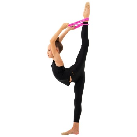 Crap for rhythmic gymnastics Grace Dance, with lurex, 3 m, pink color-6