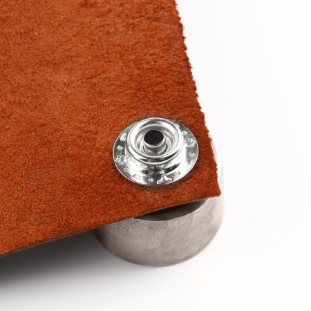 Installation buttons, omega (o-shaped), d = 15 mm, 6 pcs, with the installer, silver color-10