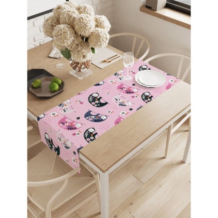 The path on the table "Flower Lengings", Oxford, size 40x145 cm