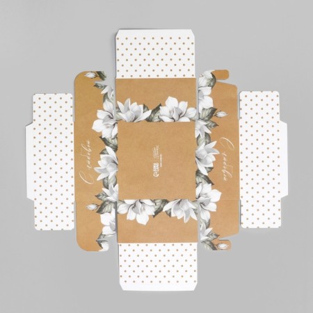 Box for confectionery products with PVC “With Love”, 11.5 x 11.5 x 6 cm-2