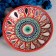Rishtan ceramics "Patterns", 33 cm, red