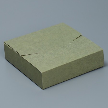 Box a gift folding envelope, packaging, “olive”, 15 x 15 x 4 cm