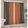 Set of curtains "Canvas", size 200x270 cm, 2 pcs, pavement color, orange