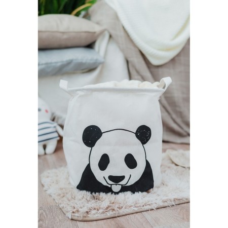 Basket Winness Textile shares "Panda", 30 × 30 × 30 cm, white color-3