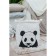 Basket Winness Textile shares "Panda", 30 × 30 × 30 cm, white color