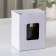 Ceramic mug with a lid and spoon Vintage, 350 ml, black color