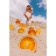 Glass Serving Oval Dula "Juicy Orange", 24.5 × 15 cm, Orange color