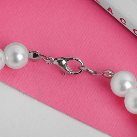 Beads "chosen" pearls, 40 cm, white color-1