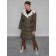 Coat insulated winter female, size 44, khaki color