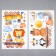 Sticker plastic interior color "animals by train" 45x60 cm set 2 sheets