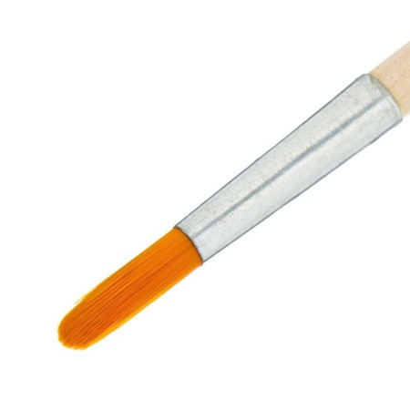 Brush Synthetics Round No. 7 (clip diameter 7 mm; hair length 24 mm), wooden handle, calligrata-4
