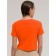 Female T -shirt, size m, orange color
