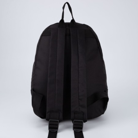 School youth backpack, lightning department, external pocket, black color-6
