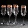 A set of champagne “Empire” champagne, 200 ml, 6 pcs, color ruby