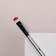 Makeup brush, bilateral, 13.5 (± 1) cm, silver/black color