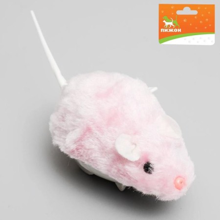 Cavaling fur mouse small, 8.5 cm, pink-1