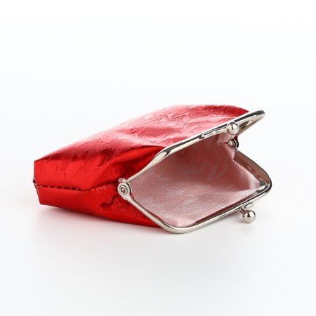 Women's wallet on the farmar, red color-4