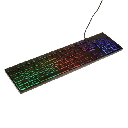 Smartbuy One 240 keyboard, wired, membrane, 104 keys, USB, backlight, black-1
