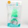 Nibbler for feeding "apple", with silicone mesh, green color