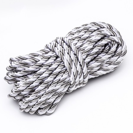 Cord for decor and finish, twisted, decorative, multi -colored, without braid, 12 mm x 25 m