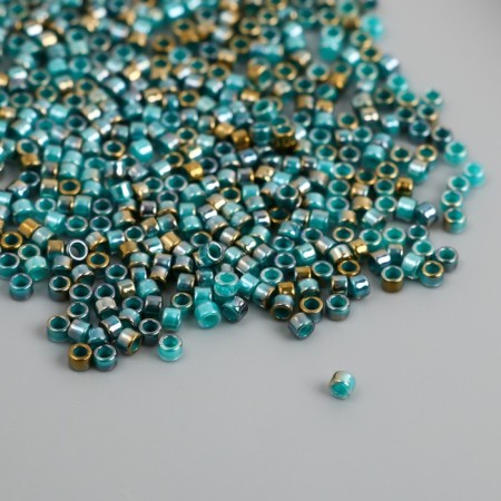 Glass beads 9/0 "cylinders. Sea wave" two -tone, 450 g does not fade