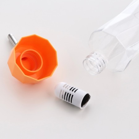 Animal drinkers, 500 ml, fastening-spring, orange-1