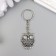 Trick Metal "Owl on the branch" Volumetric openwork 3x3x1 cm