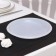 Plastic disposable plates, d = 20.5 cm, white color, 12 pcs/pcs