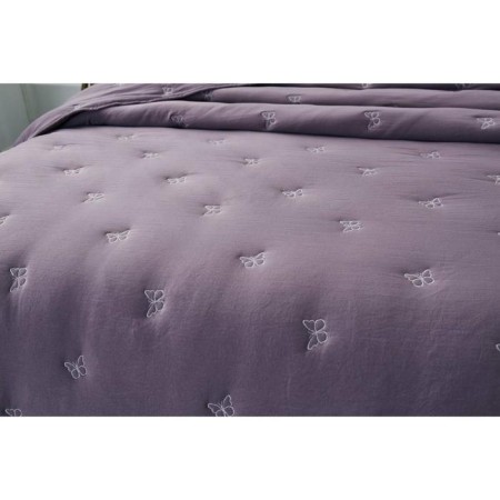 A set with a bedspread "Rebeca", size 160x220 cm, 50x70 cm, purple color-6