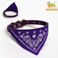 A collar with a scarf 32 x 1 cm, Osh 22-28, purple