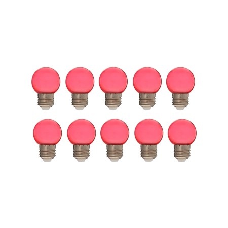 LED lamp, G45, E27, 1.5 W, for BelT-LITA, transparent, red, set 10 pcs-1