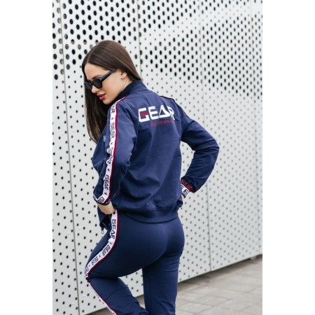 Female ishomine is a suit, size 50, dark blue color-7