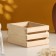 Kashpo wooden three -string 14.5x12.5x8 cm natural