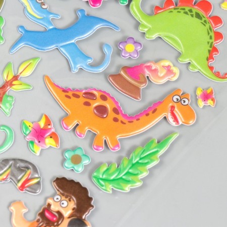 Plastic sticker "Era of dinosaurs" mix 25x17.5 cm-2