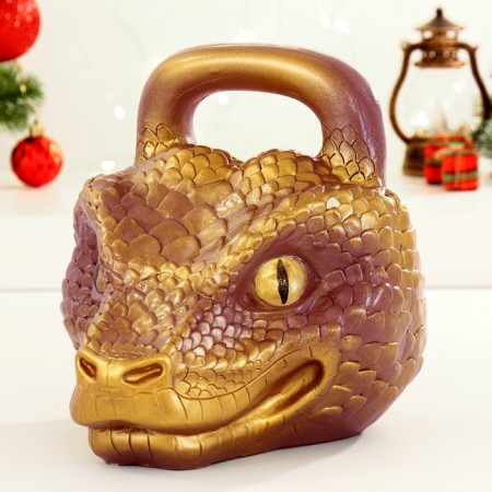 The piggy bank "Giry Snake" is brown, 20cm-1