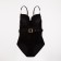 Women's swimsuit minku velvet, black color, size 44