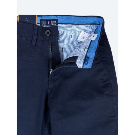 Pants for ISee boys, height 122-128 cm, dark blue color