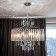 Suspended chandelier Citilux "Inga" CL335181, 59x58x120 cm, 8x60W, e14, gray color