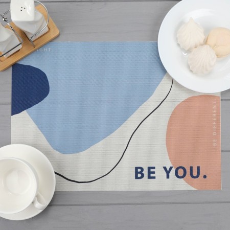 Napkin on the table "be you"
