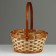 Wicker basket, d21 x 10/24 cm, bamboo
