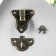 Castle metal for bronze casket + nails. 4.9x3.5 cm