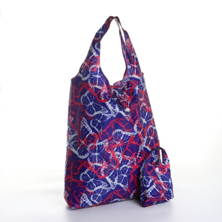 Household bag on the button, the color is blue