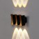 Facade lamp "Elegant", FSD-042, 6 W, 3000K, 3 rays, IP65, 220 V, plastic, black