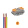 Terminal of QMS 222-423p Passing 3 poles, with an mounting platform (0.08-4 mm²), gray (25 pcs.