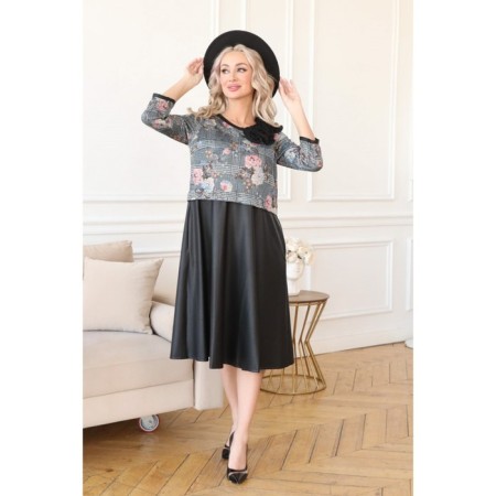 Women's dress, size 44, black color-12